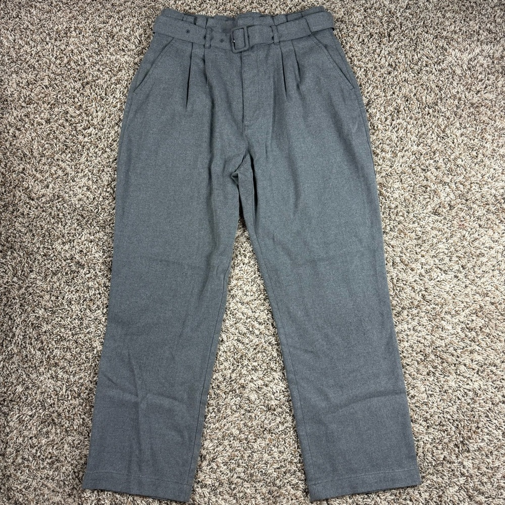 Abercrombie & Fitch Belted Straight Leg Ankle Pants